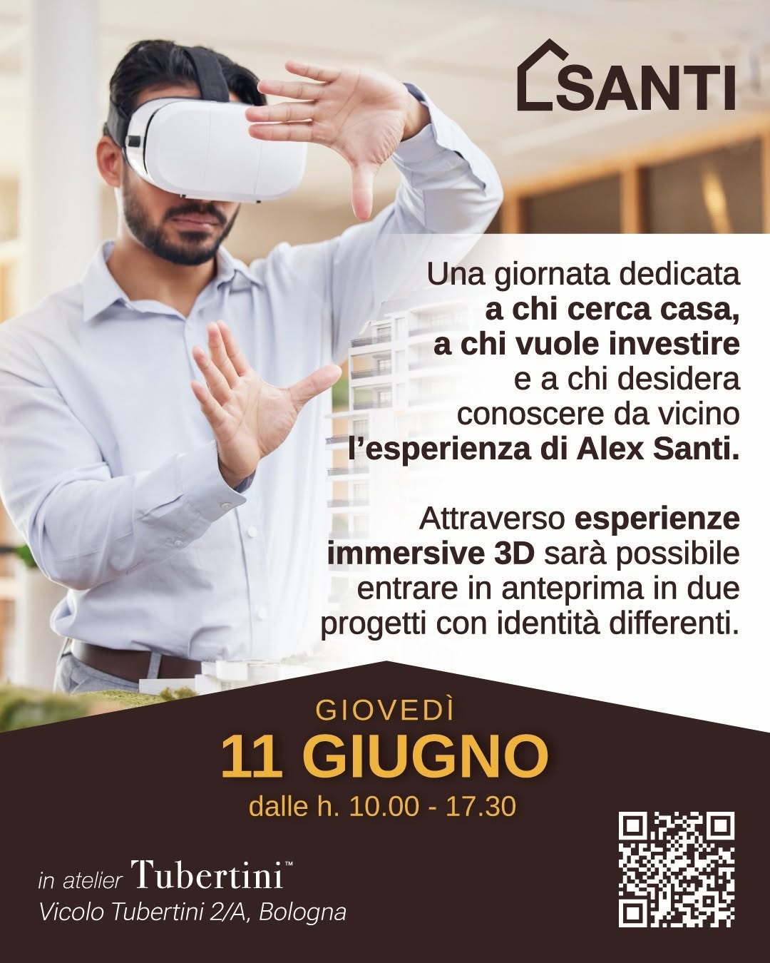 Evento Santi Immobiliare – Giovedì 11 Giugno, Atelier Tubertini, Bologna